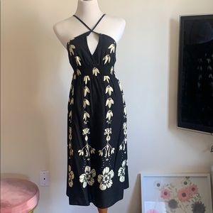 Black floral dress
